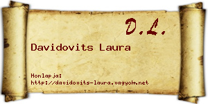 Davidovits Laura névjegykártya